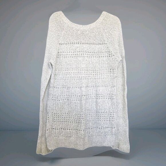 Abercrombie & Fitch Women’s Medium Gray Knit Sweater | Long Sleeve Pullover - Picture 2 of 8